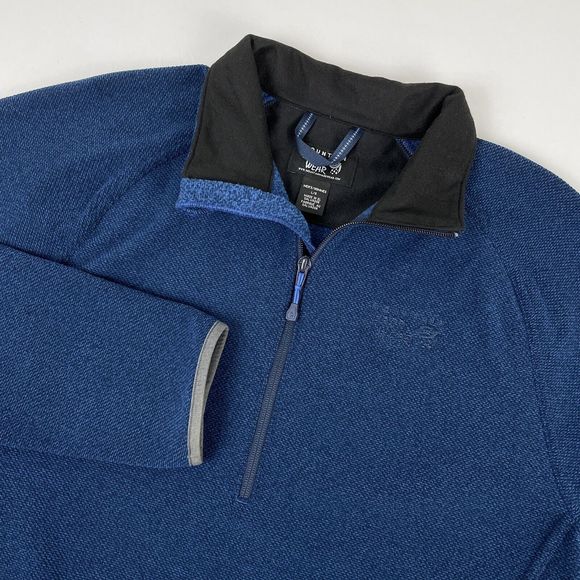 Mountain Hardwear 1/4 Zip Microfleece Pullover Jacket Blue‎ Mens Large - Picture 7 of 9